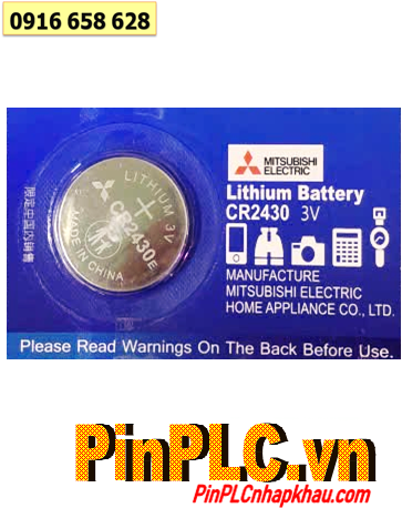 Mitsubishi CR2430E, Pin 3v lithium Mitsubishi CR2430E Lithium 3v 320mAh chính hãng